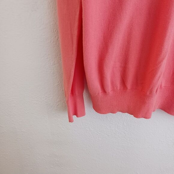 J Crew Factory v neck pink sweater size M - Picture 3 of 4